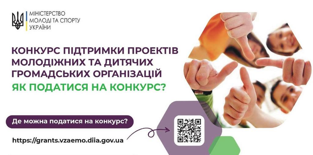 Конкурс проектів молодіжних та дитячих громадських організацій