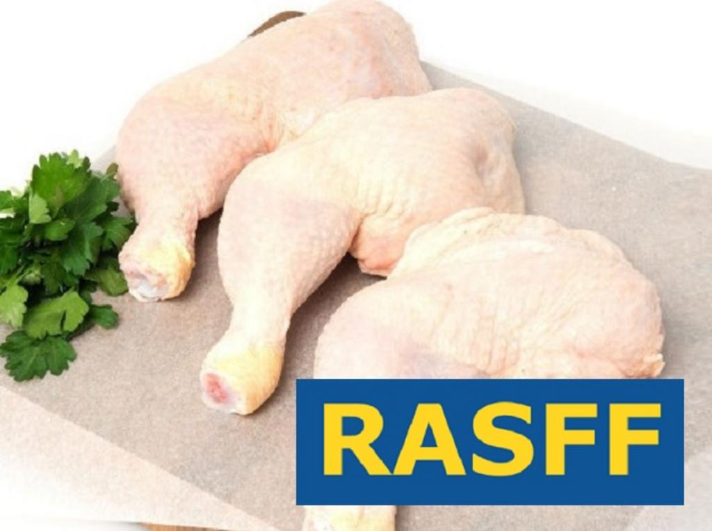 Повідомлення RASFF стосовно виявлення сальмонели у курячих четвертинах, що експортувались з Польщі 