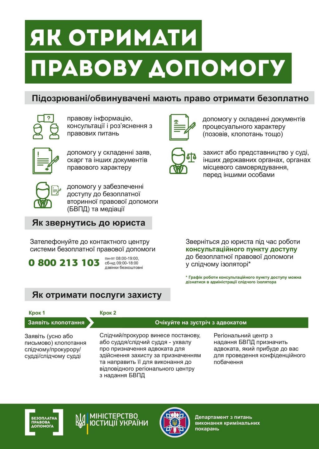 Як отримати правову допомогу 