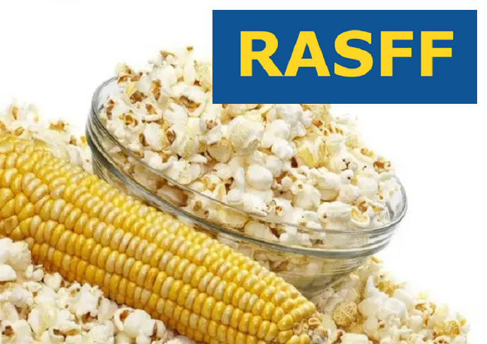 Повідомлення RASFF стосовно виявлення хлорпірифосу у кукурудзі для приготування попкорну, що експортувалась з Іспанії