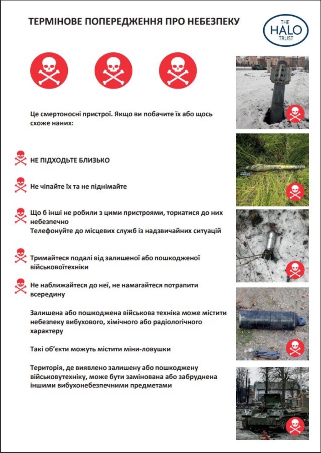 ТЕРМІНОВЕ ПОПЕРЕДЖЕННЯ ПРО НЕБЕЗПЕКУ 