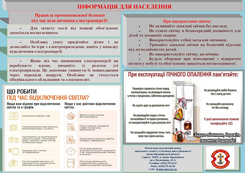 ІНФОГРАФІКА: безпека в зимовий період