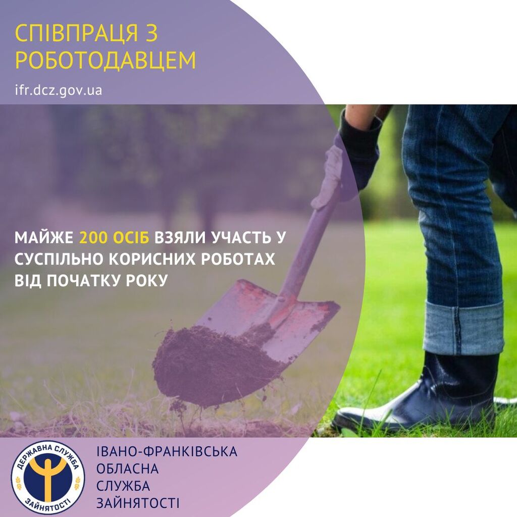 Майже 200 осіб взяли участь у суспільно корисних роботах від початку року 