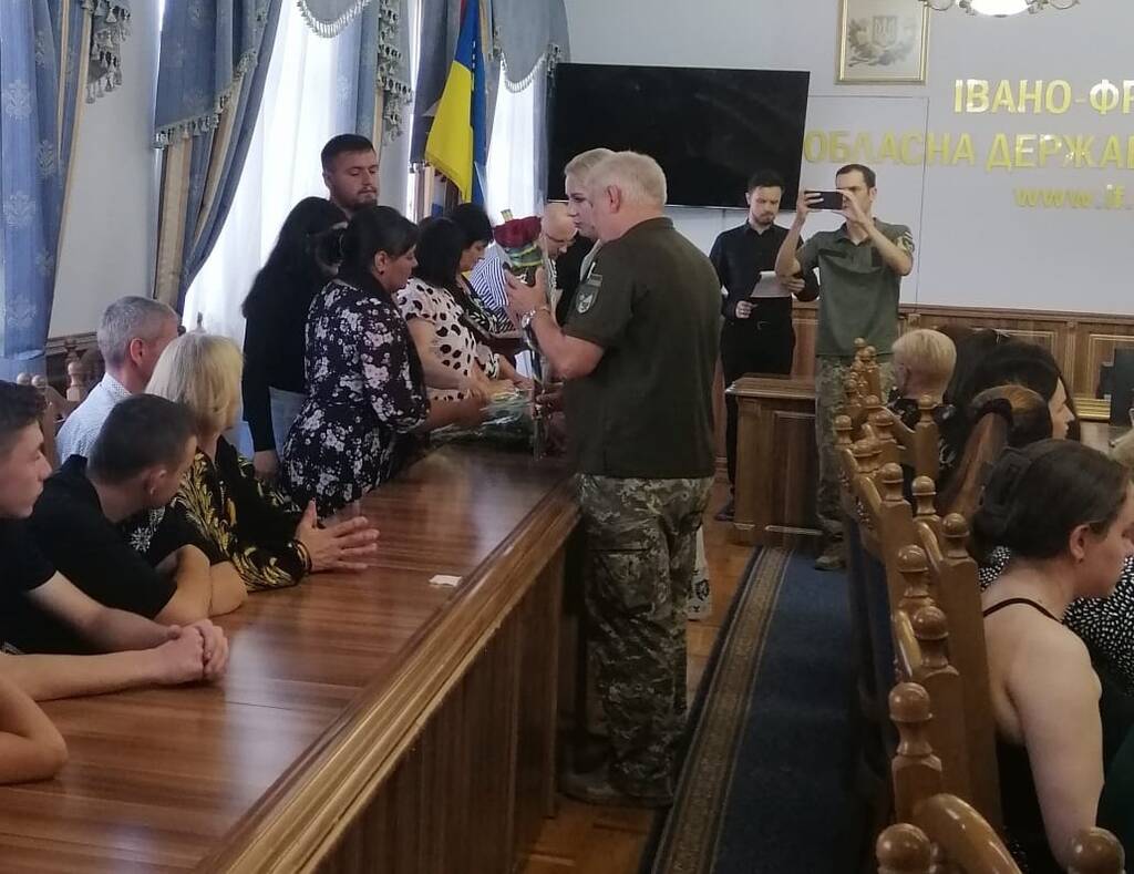 Державну нагороду отримала родина ще одного захисника з Рогатинщини