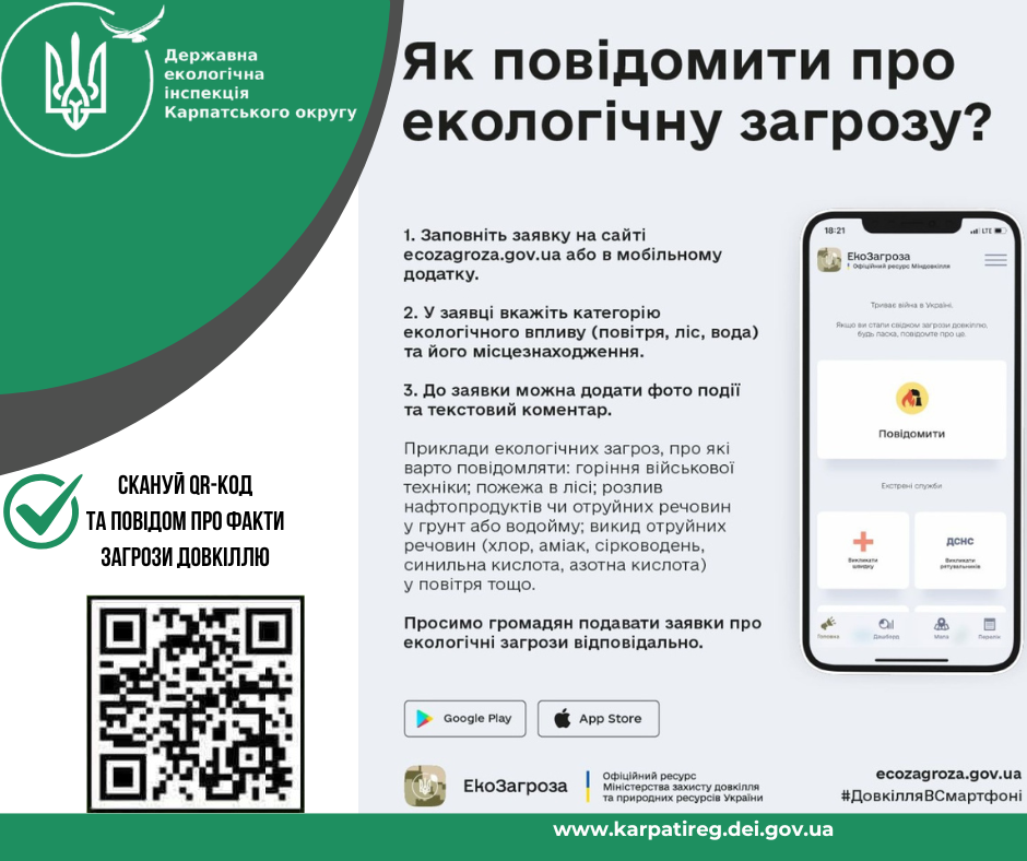 Екозагроза – ваш онлайн-інструмент захисту довкілля! Скористайтеся Екозагрозою вже зараз!